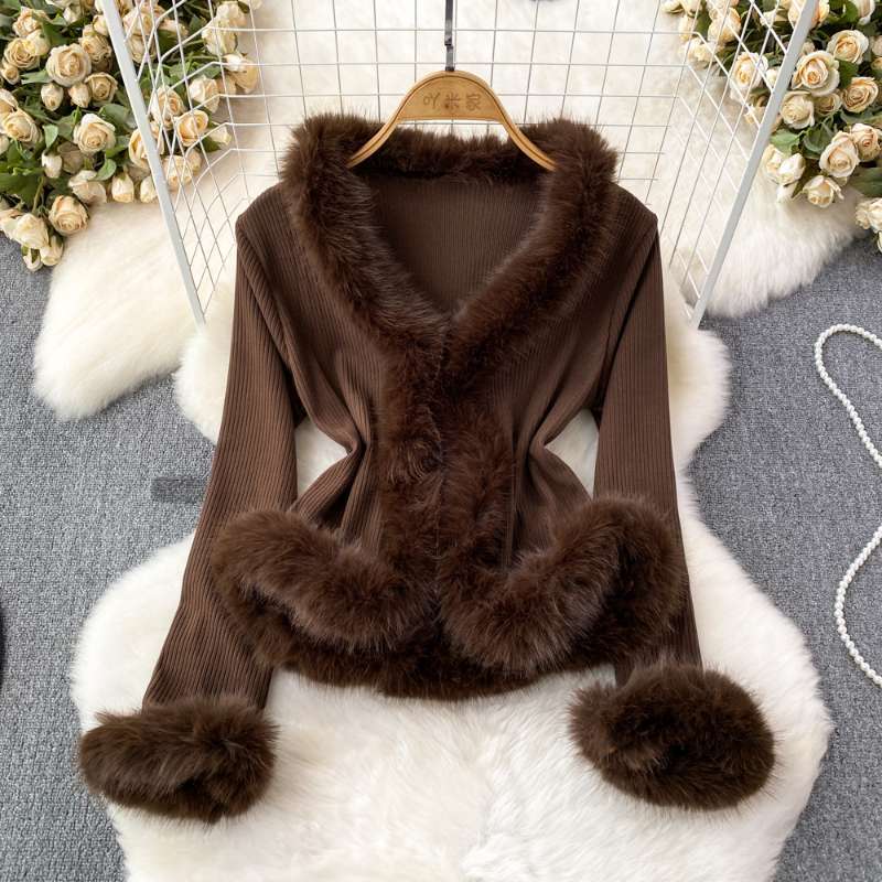 Jackets - Jaket Wanita Ukuran Besar Berbahan Bulu