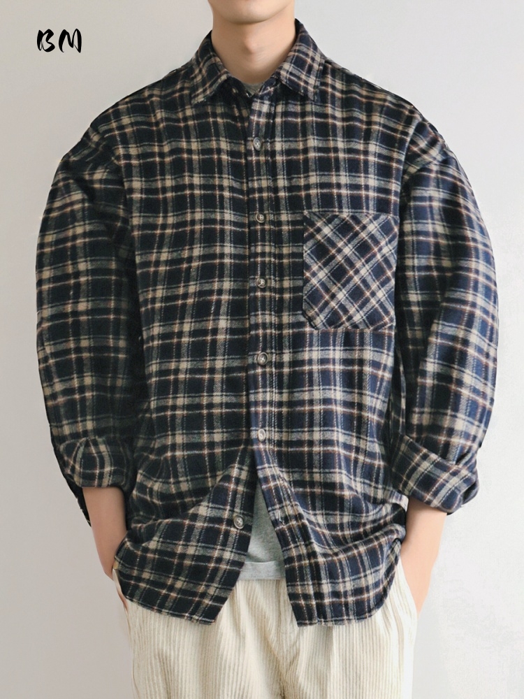 Flannel Plaid Shirt Heavy Weight - ‌ Kemeja Flanel Kelas Berat Vintage