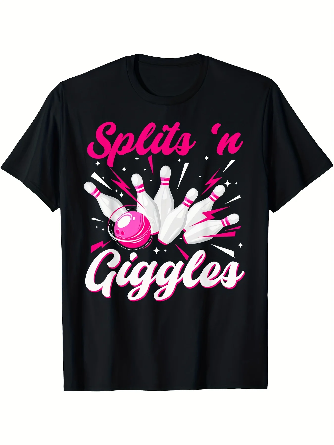 Short Sleeve Bowling Shirt Retro - Kaos Bertema Bowling Lucu untuk Dewasa