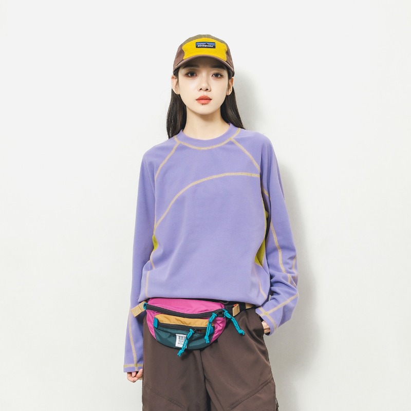 T-Shirts - Kaos Lengan Panjang Unisex Warna Kontras