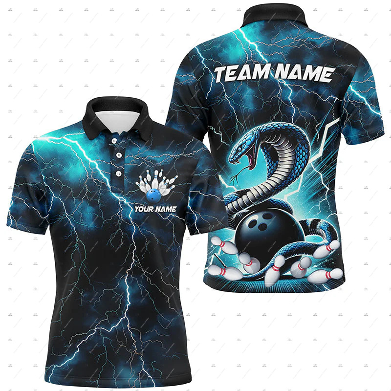Short Sleeve Bowling Shirt Retro - Nama Kustom Bowling Skull Flame Graffiti