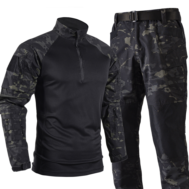 Tactical Military Shirt Cargo - Set Seragam Tempur Taktis Pria Kemeja