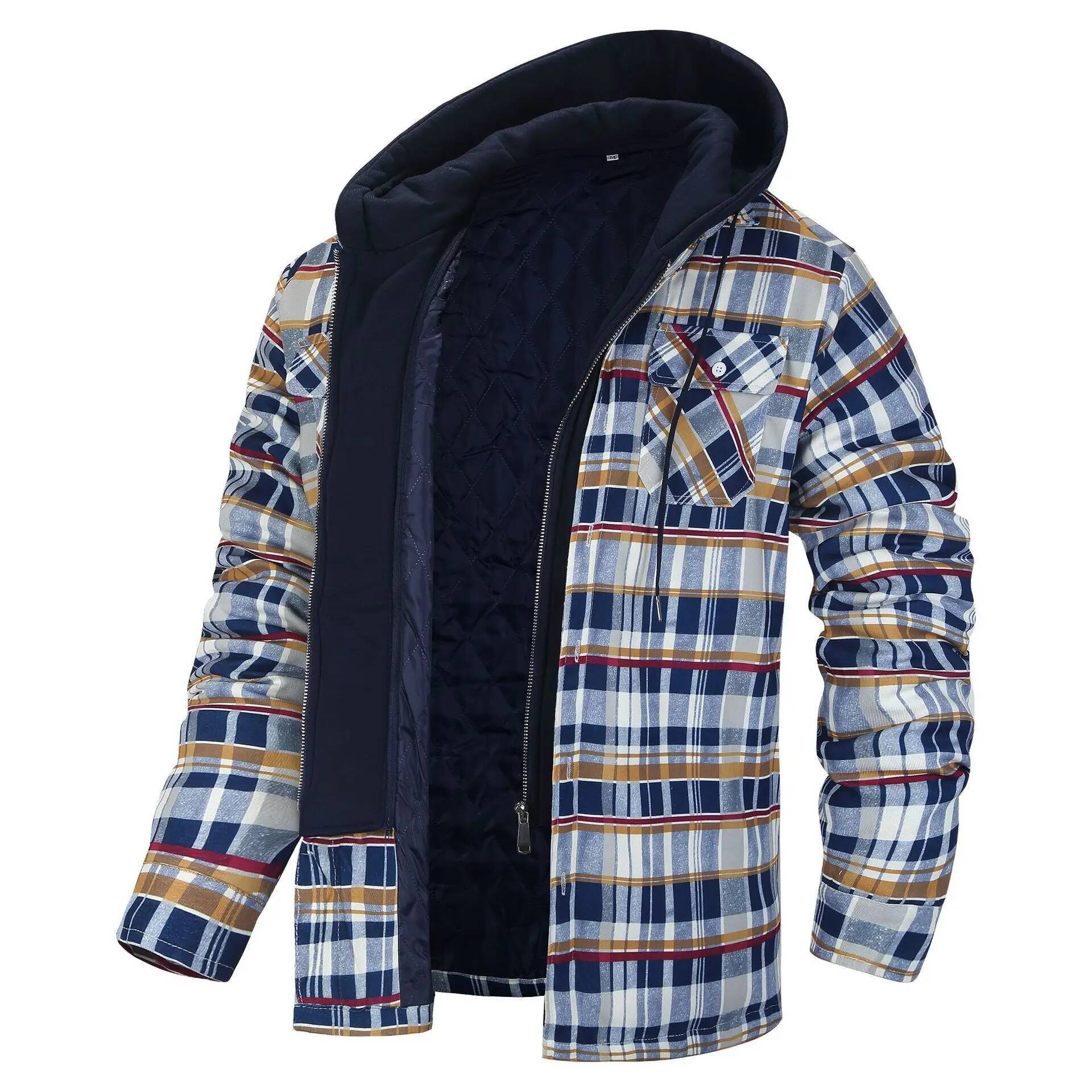 Flannel Plaid Shirt Heavy Weight - Jaket Flanel Kotak-kotak Musim Dingin Pria