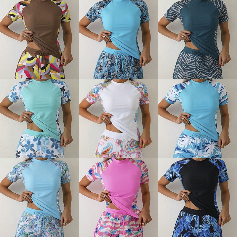 Shorts - Tankini Wanita dengan Celana Pendek Crop