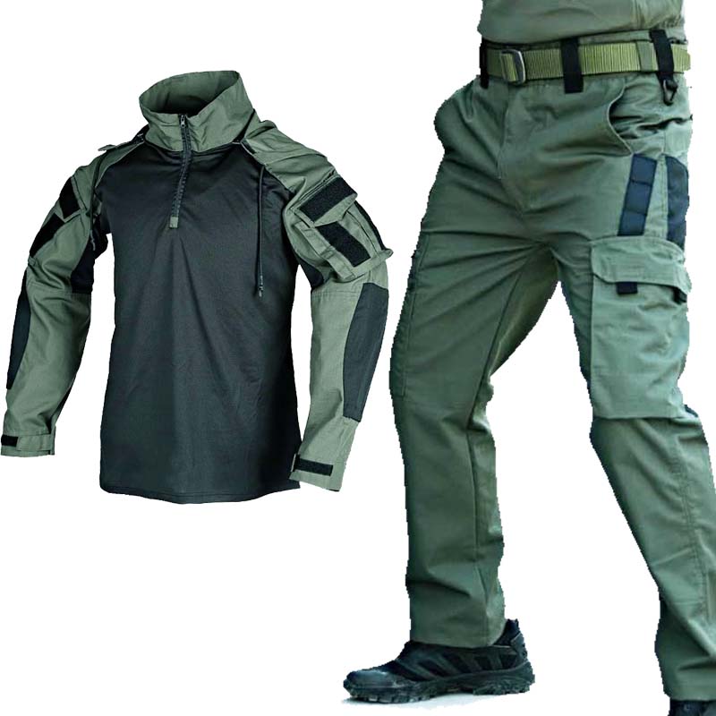 Tactical Military Shirt Cargo - Set Seragam Taktis Kemeja Katak Militer