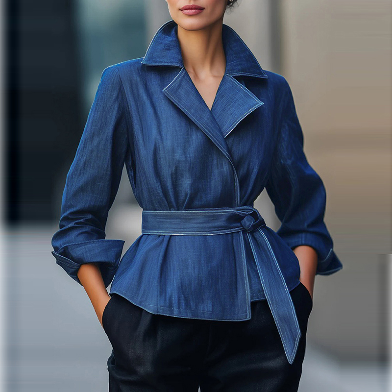Jackets - Jaket Denim Wanita Musim Gugur Semi