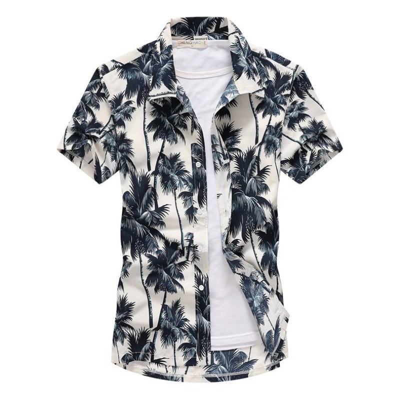 Kemeja kerah kasual Hawai pria - Vintage Hawaiian Floral Shirt ulasan dan harga