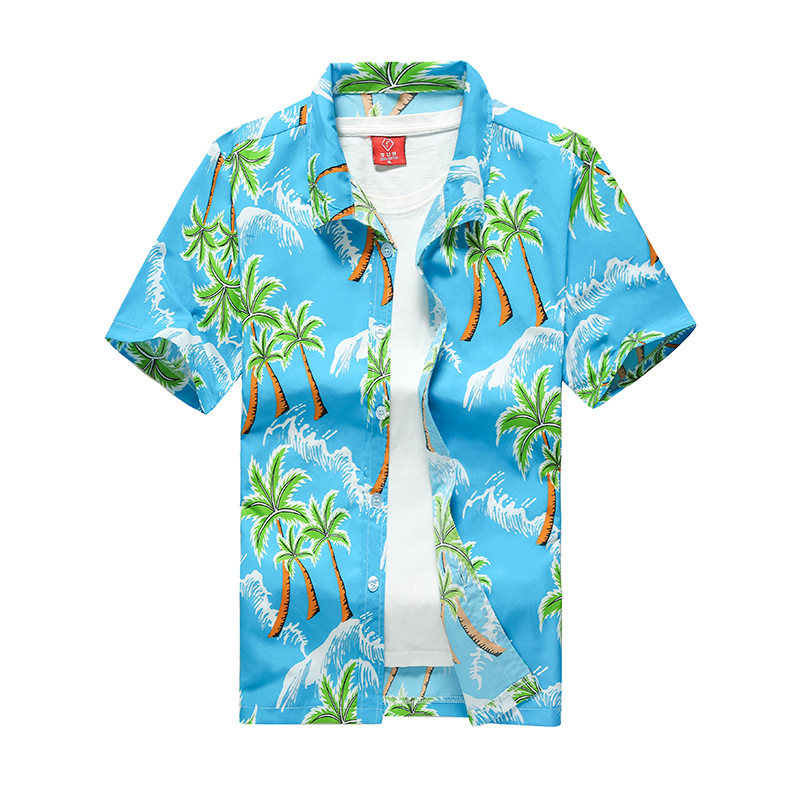 Kemeja kerah kasual Hawai pria - Vintage Hawaiian Floral Shirt ulasan dan harga