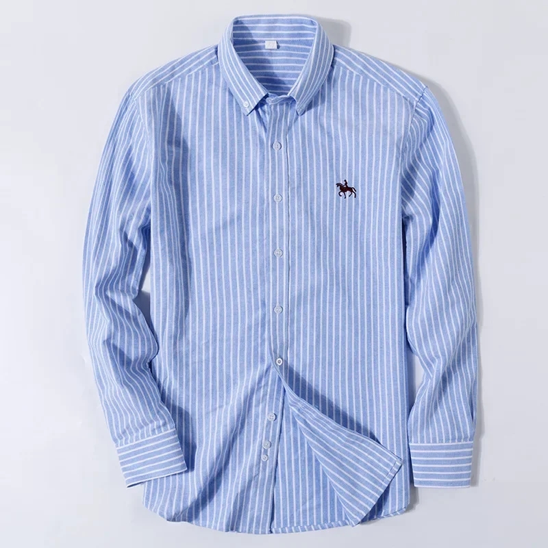 Kemeja lengan panjang pria, ke - Oxford Cotton Casual Shirt Business ulasan dan harga