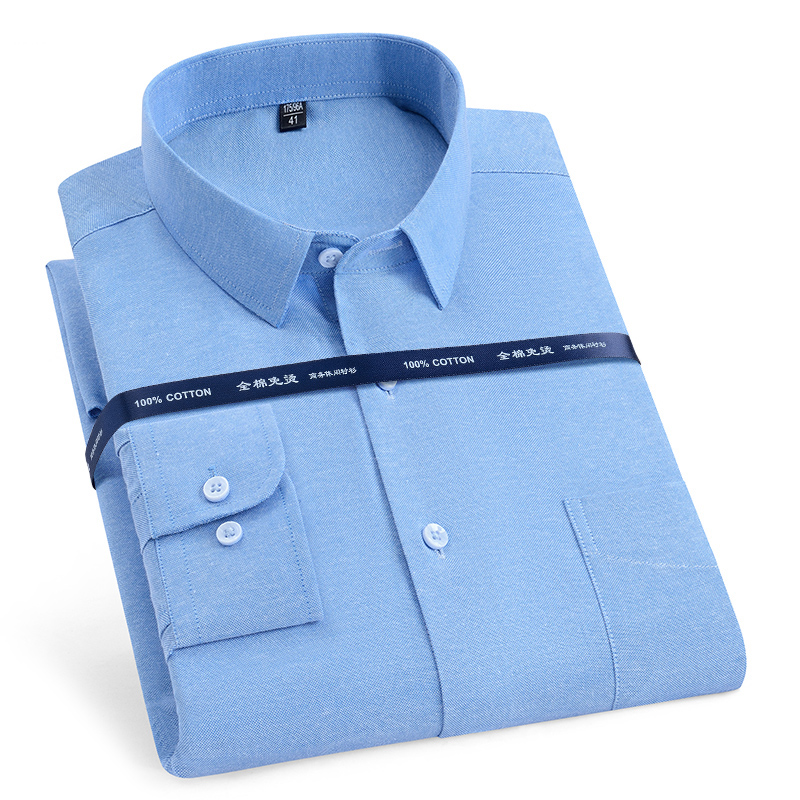 Kemeja Oxford pria, ukuran bes - Oxford Cotton Casual Shirt Business ulasan dan harga