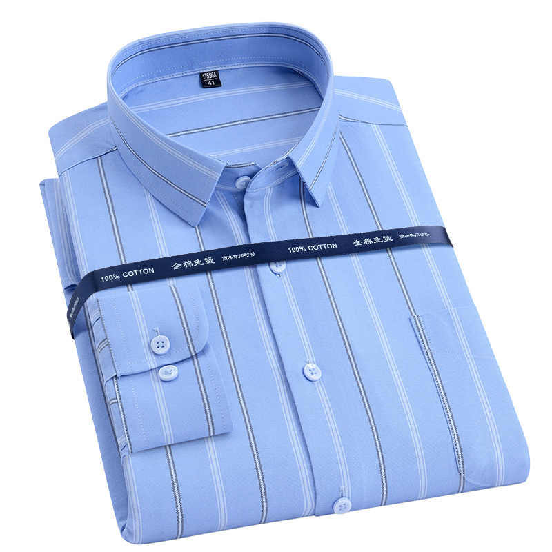 Kemeja Oxford pria, ukuran bes - Oxford Cotton Casual Shirt Business ulasan dan harga