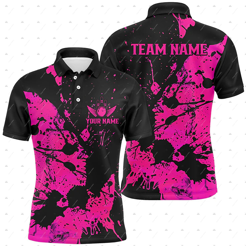 Nama Kustom Bowling Skull Flam - Short Sleeve Bowling Shirt Retro ulasan dan harga
