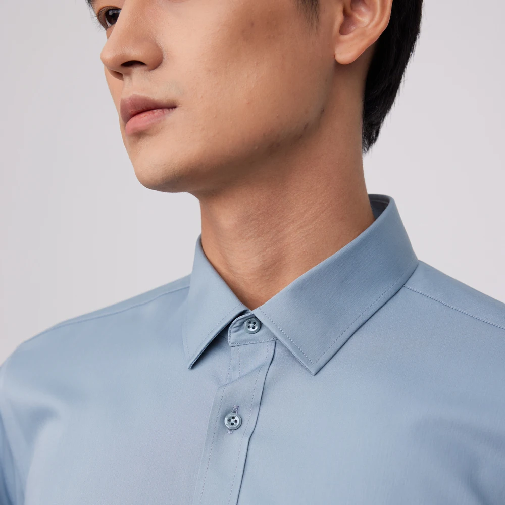 Kemeja Bisnis Pria Anti Kusut  - Breathable Bamboo Fiber Shirt Non Iron ulasan dan harga