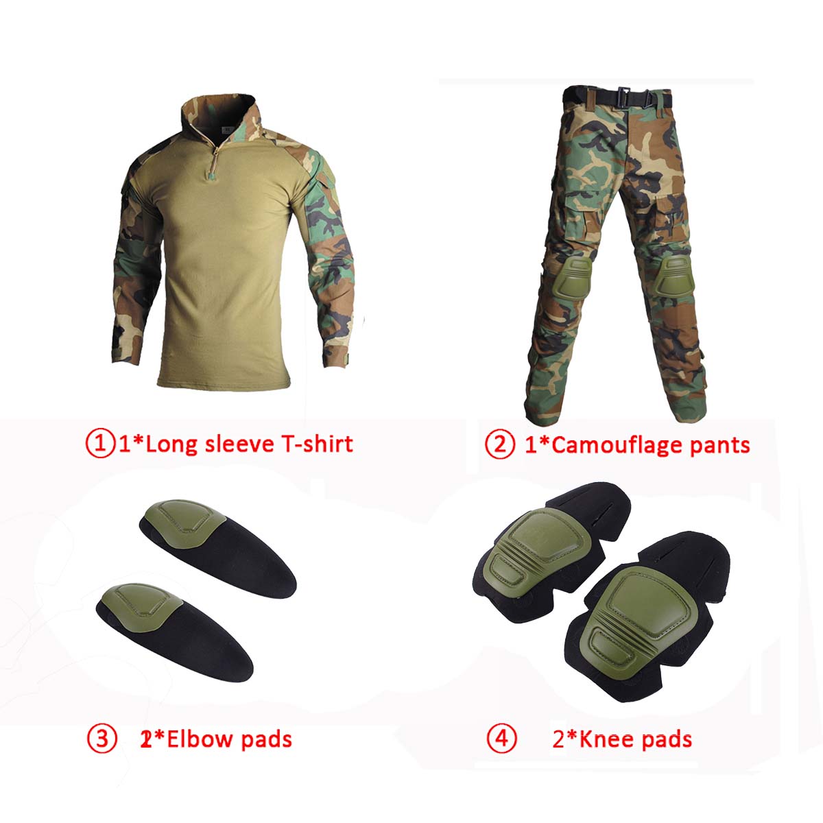 Setelan Katak Taktis G2 Kamufl - Tactical Military Shirt Cargo ulasan dan harga