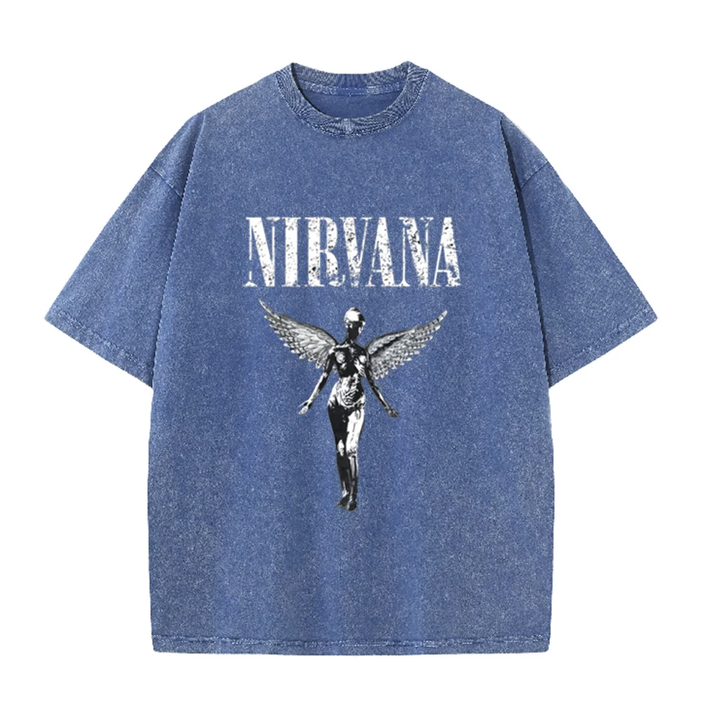 Kaos Oversize Retro Acid Wash  - Acid Wash Vintage Graphic T Shirt ulasan dan harga