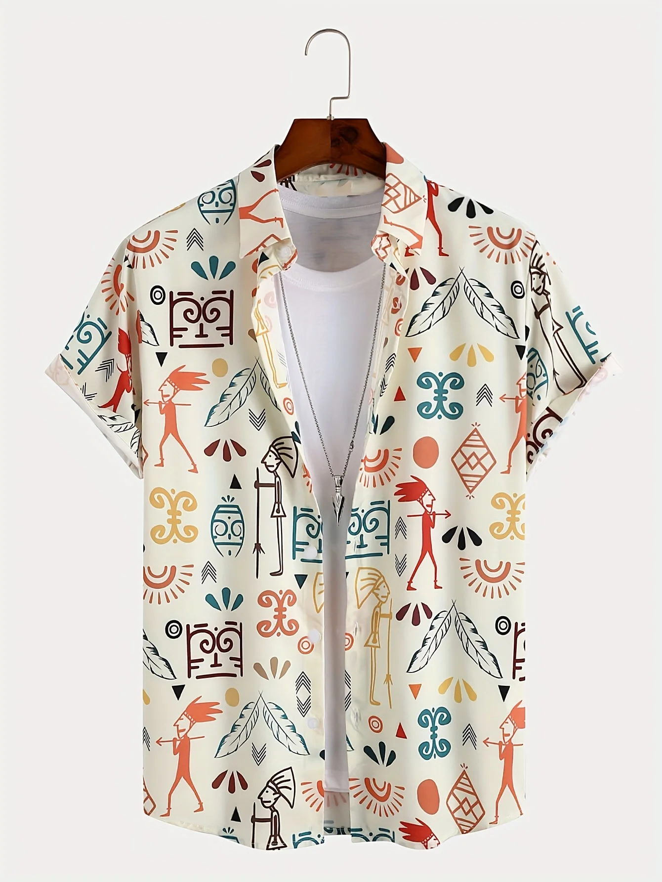 Kemeja Hawaii Pria Bahan Tipis - Vintage Hawaiian Floral Shirt ulasan dan harga