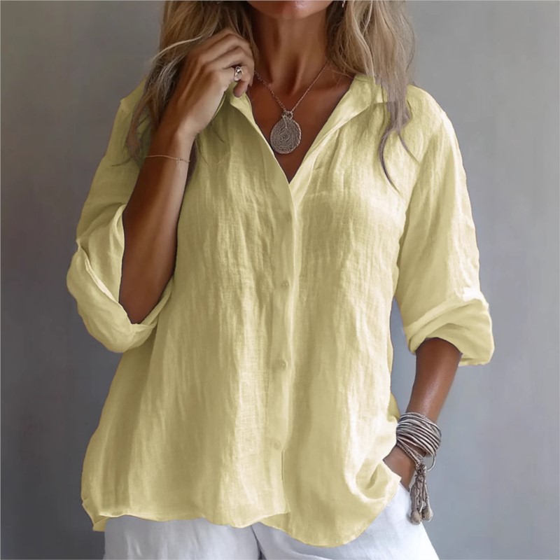 Baju Wanita Musim Semi Gugur,  - Mens Linen Shirt Long Sleeve ulasan dan harga