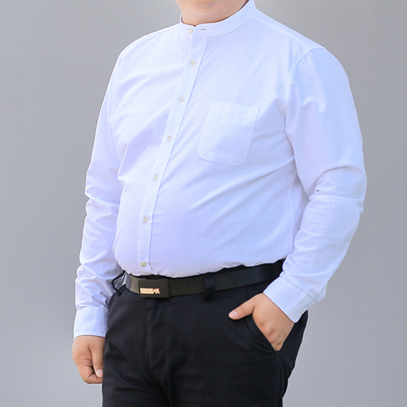 Kemeja Korea Musim Gugur Baru  - Mandarin Collar Formal Shirt Slim Fit ulasan dan harga
