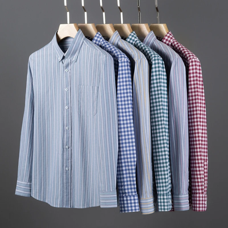 Kemeja Pria Lengan Panjang Kas - Oxford Cotton Casual Shirt Business ulasan dan harga