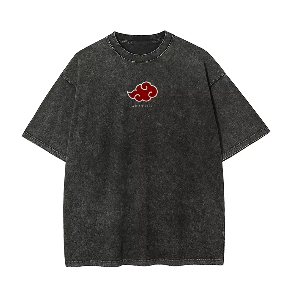 Kaos Naruto Itachi Uchiha BARU - Acid Wash Vintage Graphic T Shirt ulasan dan harga