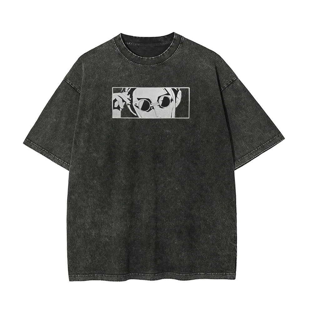 Kaos Kento Nanami Jujutsu Kais - Acid Wash Vintage Graphic T Shirt ulasan dan harga