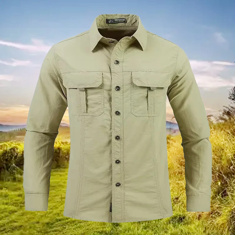 5XL Kemeja Pria Ringan Cepat K - Tactical Military Shirt Cargo ulasan dan harga