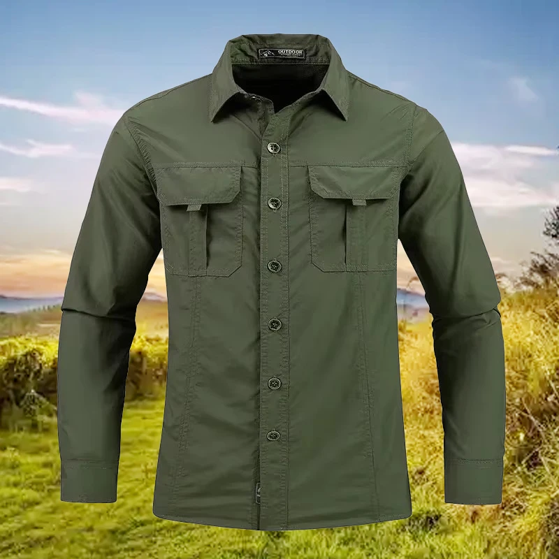 5XL Kemeja Pria Ringan Cepat K - Tactical Military Shirt Cargo ulasan dan harga