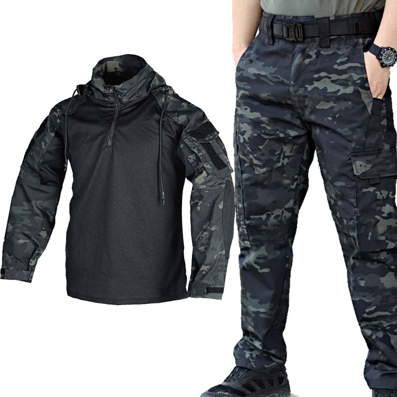 Setelan Kemeja & Celana Tempur - Tactical Military Shirt Cargo ulasan dan harga