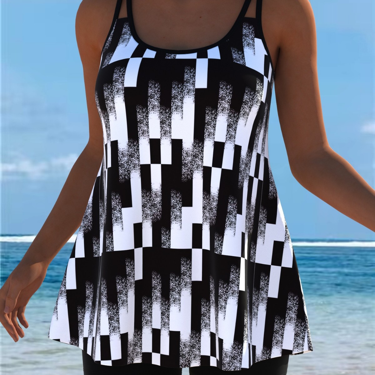 Pakaian Renang Tankini Baru Se - Suits ulasan dan harga