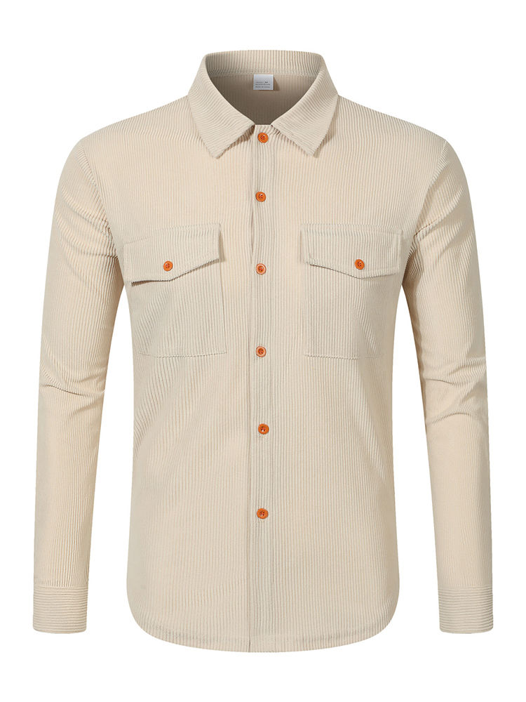 Jaket Kemeja Korduroi Pria Kas - Corduroy Button Up Shirt Men ulasan dan harga