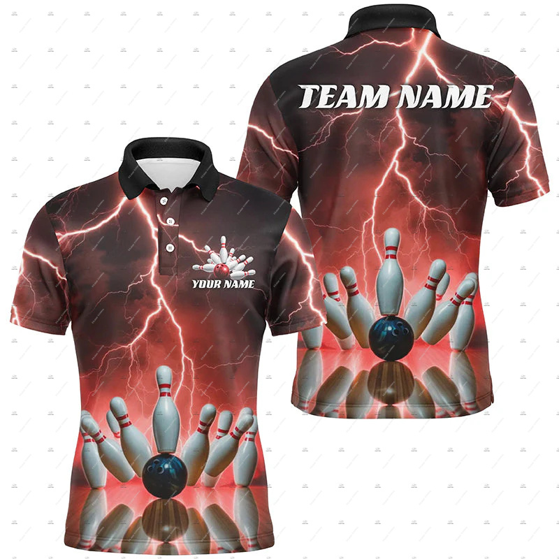 Nama Kustom Bowling Skull Flam - Short Sleeve Bowling Shirt Retro ulasan dan harga