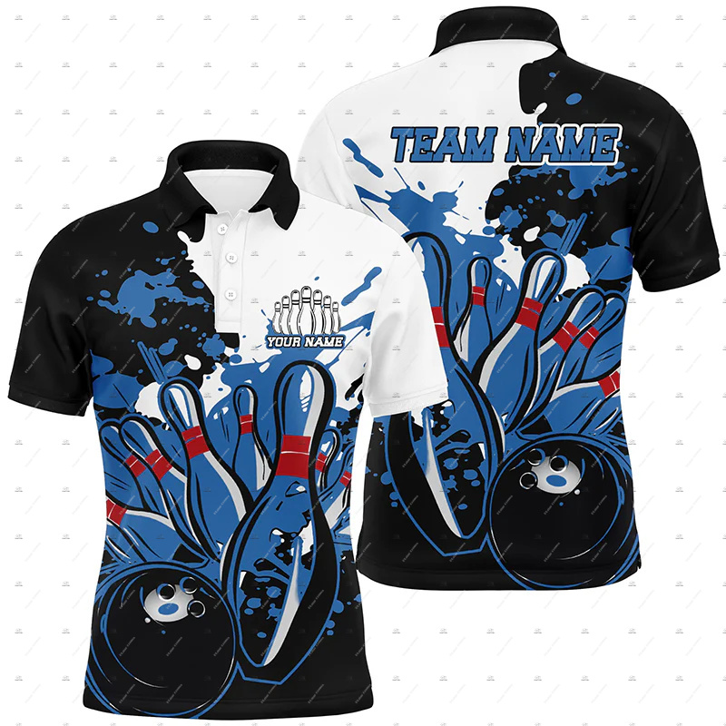 Nama Kustom Bowling Skull Flam - Short Sleeve Bowling Shirt Retro ulasan dan harga