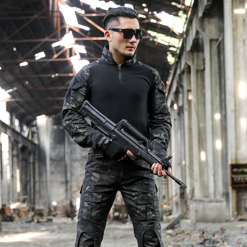 Setelan Taktis Luar Ruangan Pa - Tactical Military Shirt Cargo ulasan dan harga