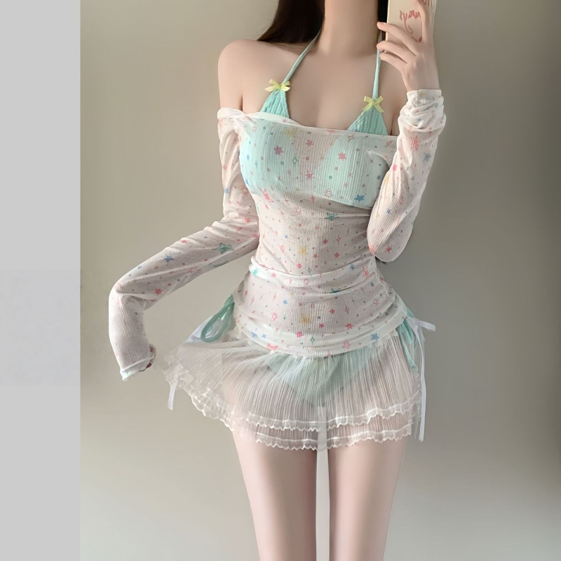 Set Bikini Lengan Panjang Wani - Suits ulasan dan harga