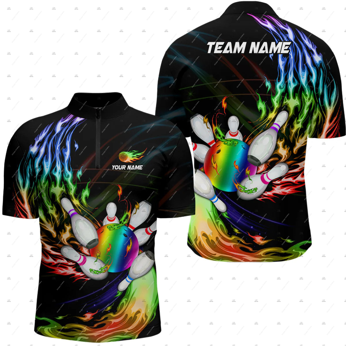 Nama Kustom Tengkorak Bowling  - Short Sleeve Bowling Shirt Retro ulasan dan harga