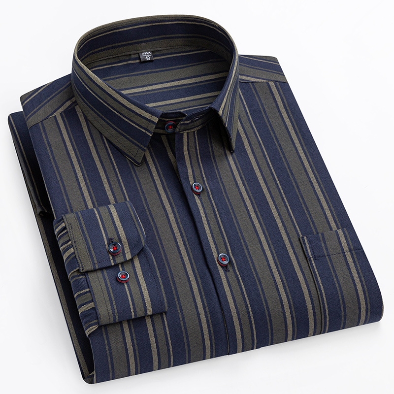 Kemeja lengan panjang ekstra b - Oxford Cotton Casual Shirt Business ulasan dan harga