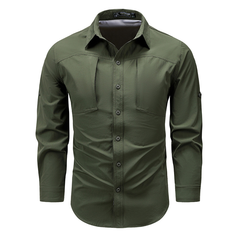Kemeja Kargo Lengan Panjang Pr - Tactical Military Shirt Cargo ulasan dan harga