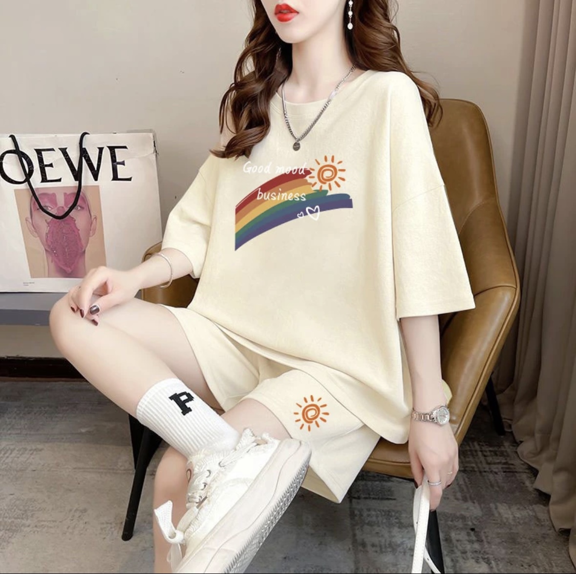 Set Celana Pendek Musim Panas  - T-Shirts ulasan dan harga